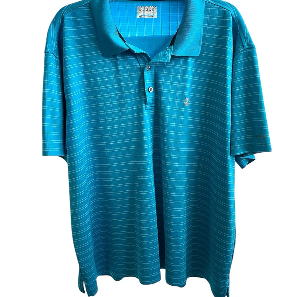 Izod Men's Blue Polo Shirt Golf Izod Sz XL Short Sleeve